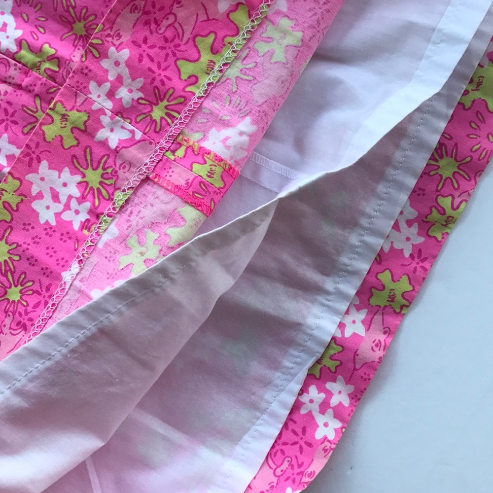 Rare Vintage Lilly Pulitzer Dress White Label Sundress 10 Shift Slip Barbie Pink - Picture 13 of 15